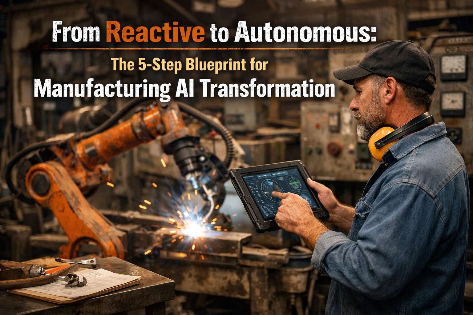 Manufacturing AI: 5 Steps from Reactive to Autonomous ROI