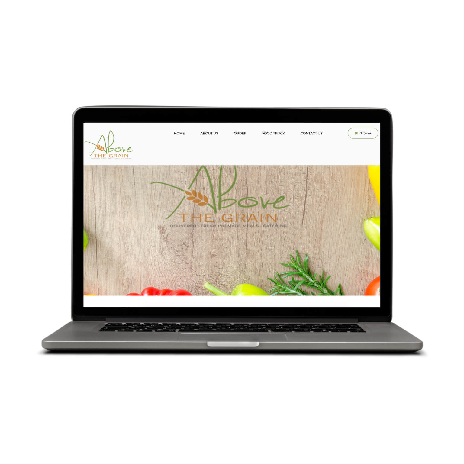 Above the Grain website screenshot